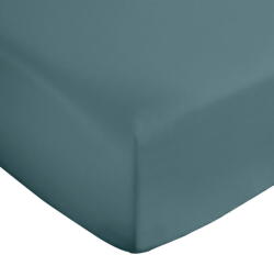Bianca Kékeszöld gumis pamut-szatén lepedő 90x190 cm Cotton Sateen - Bianca
