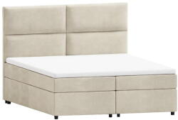 ROPEZ Bézs ágyneműtartós boxspring ágy 160x200 cm Rico - Ropez