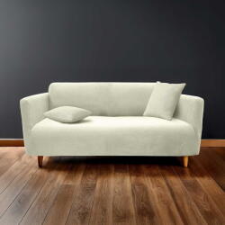 douceur d'intérieur Krémszínű háromszemélyes gumis kanapé huzat Sacha - douceur d'intérieur
