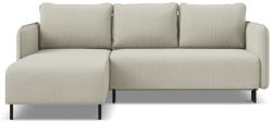 Makamii Bézs kinyitható-tárolóhelyes sarokkanapé (bal oldali) Luana - Makamii