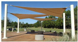 ROJAPLAST Bézs napvitorla 360x360 cm - Rojaplast