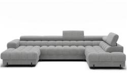 Eltap Szürke buklé kinyitható sarokkanapé (jobb oldali-U alakú) Feraria - ELTAP