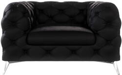 Ropez Fekete bársony fotel Chelsea - Ropez