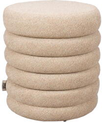 Dutchbone Bézs buklé puff Fern - Dutchbone