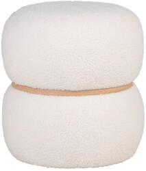 House Nordic Fehér buklé puff Milford - House Nordic