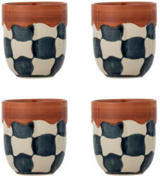 Bloomingville Kőedény csésze szett 4 db-os 375 ml Check - Bloomingville