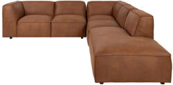 Bonami Selection Konyakbarna bőrutánzat sarokkanapé (jobb oldali) Fairfield Kentucky - Bonami Selection