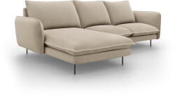 Cosmopolitan Design Vienna bézs sarokkanapé, bal oldali - Cosmopolitan Design