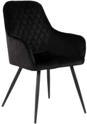 House Nordic Fekete kárpitozott karfás étkezőfotel szett 2 db-os Harbo - House Nordic