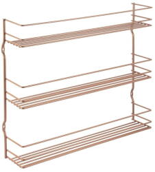 Metaltex Sárgaréz színű háromszintes fűszertartó polc - Metaltex