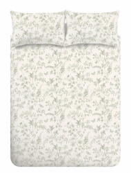 Bianca Zöld-krémszínű kétszemélyes-hosszabbított pamut ágyneműhuzat 230x220 cm Thea Floral - Bianca