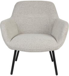 White Label Fehér buklé fotel Dude - White Label