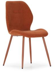 Marckeric Terrakotta színű kárpitozott étkezőszék szett 4 db-os Ansu - Marckeric