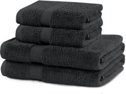 Restilo Sötétszürke frottír pamut törölköző és fürdőlepedő készlet 4 db-os Marina - Restilo
