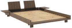 Karup Barna borovi fenyő franciaágy ágyráccsal 140x200 cm Social - Karup Design - bonami - 329 792 Ft