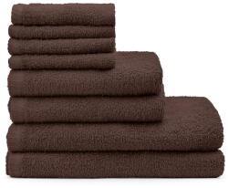 Catherine Lansfield Barna gyorsan száradó-frottír pamut törölköző és fürdőlepedő készlet 8 db-os Quick Dry - Catherine Lansfield