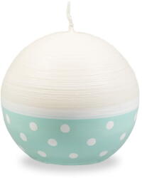 Unipar Sweetness fehér-türkiz gyertya, égési idő 22 óra - Unipar