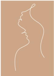 Veronika Boulová Poszter 29x41 cm Lovers Line Art - Veronika Boulová