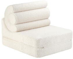 Wigiwama Krémszínű buklé gyerek fotel Flipster - Wigiwama