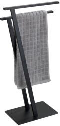 WENKO Matt fekete acél törölközőtartó állvány Lirio - Wenko