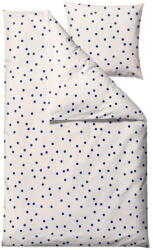 Södahl Kék-krémszínű egyszemélyes pamut-szatén ágyneműhuzat 140x200 cm Solaris - Södahl