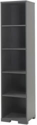 Vipack Sötétszürke gyerek könyvespolc 46x195 cm London - Vipack
