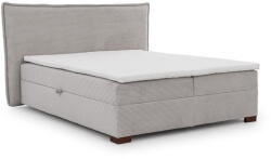 ROPEZ Világosszürke ágyneműtartós boxspring ágy 200x200 cm Lysa - Ropez