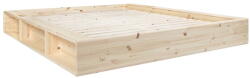 Karup Design Borovi fenyő franciaágy ágyráccsal 140x200 cm Ziggy - Karup Design