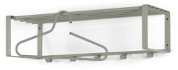 Spinder Design Szürkészöld fém fali fogas polccal 70 cm Rex - Spinder Design