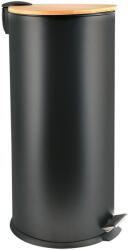 spirella Matt fekete acél pedálos szemetes 30 l Adonis - Spirella