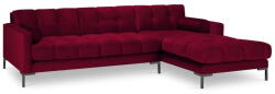Cosmopolitan Design Bali piros bársony sarokkanapé, jobb oldali - Cosmopolitan Design