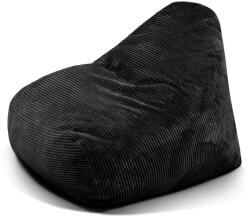 SLOWDOWN Fekete kordbársony babzsákfotel Snug 100 - SLOWDOWN