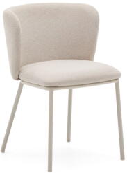 Kave Home Bézs kárpitozott étkezőfotel Ciselia - Kave Home