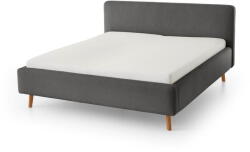 meise.möbel Antracitszürke kárpitozott franciaágy ágyrács nélkül 180x200 cm Mattis - Meise Möbel - bonami - 218 170 Ft