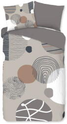 Good Morning Szürke egyszemélyes-hosszabbított pamut ágyneműhuzat 140x220 cm Hendrik - Good Morning