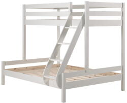 VIPACK Pino Martin fehér borovi fenyő emeletes gyerekágy 140x200/90x200 cm - Vipack