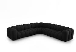 Micadoni Antracitszürke zsenília moduláris sarokkanapé Lupine - Micadoni