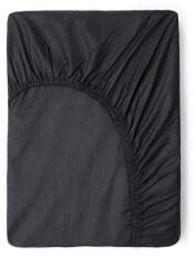 Good Morning Sötétszürke pamut gumis lepedő, 90 x 200 cm - Good Morning