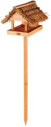 Esschert Design Sweetie álló madáretető fenyőfából és nádból - Esschert Design