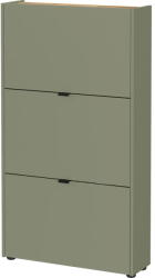 Germania Szürkésbarna billenő ajtós cipőtartó 71x127x22 cm Ameca - Germania