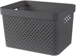 Keter Sötétszürke műanyag tárolódoboz 35, 5x26x22 cm Pure - Curver