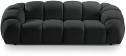 Micadoni Fekete kanapé 254 cm Diana - Micadoni