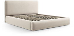 Cosmopolitan Design Bézs kárpitozott ágyneműtartós franciaágy ágyráccsal 180x200 cm Colonel - Cosmopolitan Design - bonami - 504 760 Ft