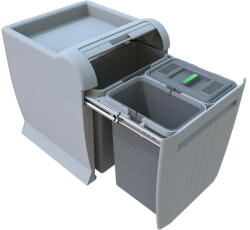 Elletipi Műanyag szemetes szelektív hulladékhoz/beépíthető 12 + 8 + 8 l City - Elletipi