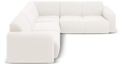 Micadoni Fehér buklé sarokkanapé (variálható-L alakú) Molino - Micadoni Home