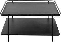 Unique Furniture Fekete fém dohányzóasztal 75x75 cm Yuba - Unique Furniture