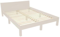 Ragaba Bézs bükkfa franciaágy ágyráccsal 140x200 cm Dabi - Ragaba