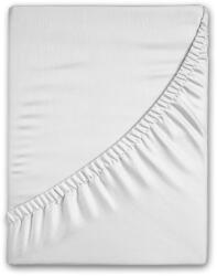 Good Morning Fehér gumis flanel lepedő 180x200 cm - Good Morning