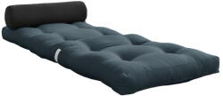 Karup Design Kékesszürke futon matrac 70x200 cm Wrap Petroleum/Dark Grey - Karup Design