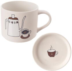 Orion Fehér porcelán fedeles bögre 450 ml - Orion - bonami - 3 240 Ft